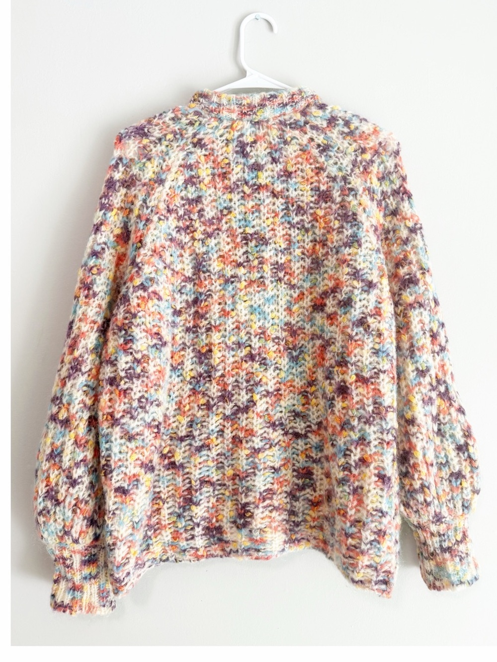Sezane emile multicolored wool knit cardigan size small - Picture 2 of 4